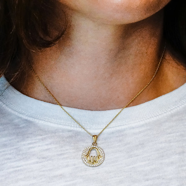 ITI NYC Hamsa Pendant in Sterling Silver