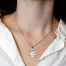 Load image into Gallery viewer, ITI NYC Hamsa Filigree Pendant in 14K Gold
