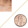 Bulk / Spooled Elongated Semi-Solid Cable Chain in 14K & 18K Yellow Gold (1.00 mm - 5.80 mm)