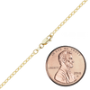 Houston St. Semi-Solid Cable Anklet in 14K Yellow Gold