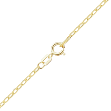 Load image into Gallery viewer, Houston St. Semi-Solid Cable Necklace with Spring Ring in 14K Yellow Gold
