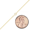 Houston St. Semi-Solid Cable Necklace with Spring Ring in 14K Yellow Gold
