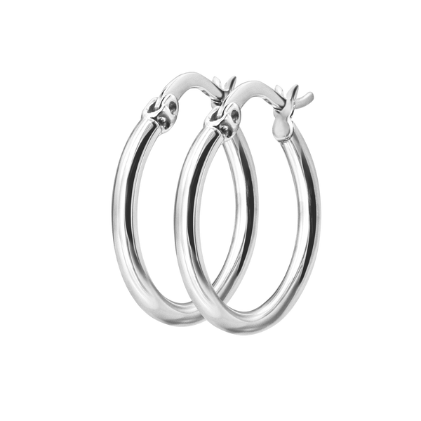 The Sylvan Hoop in Sterling Silver