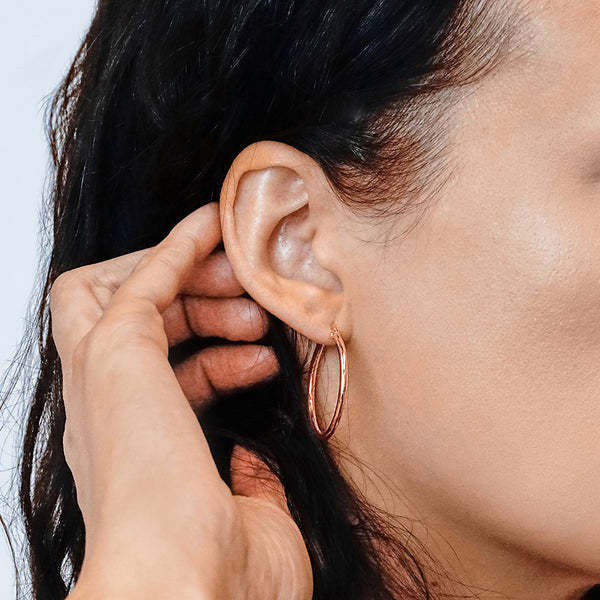 The Sylvan Hoop in Sterling Silver