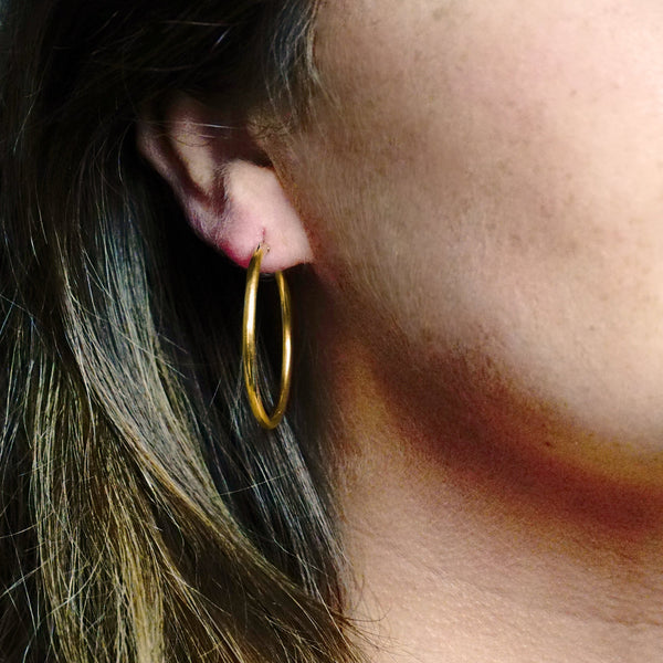 The Mercer Hoop in Gold Filled