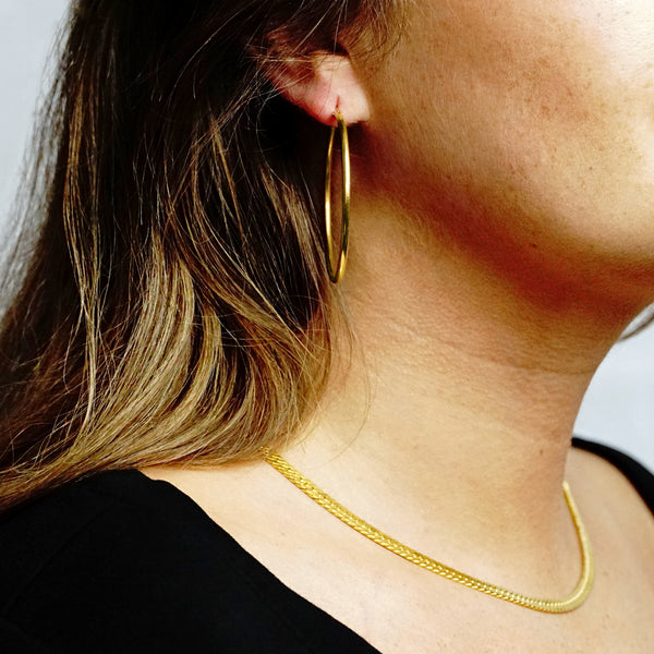 The Mercer Hoop in Gold Filled