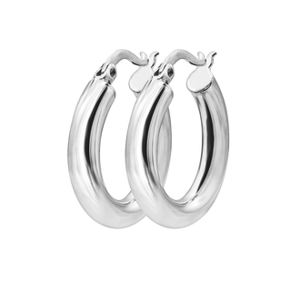 The Ninth Ave Hoop in Sterling Silver