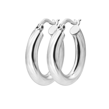 Load image into Gallery viewer, The Ninth Ave Hoop in Sterling Silver
