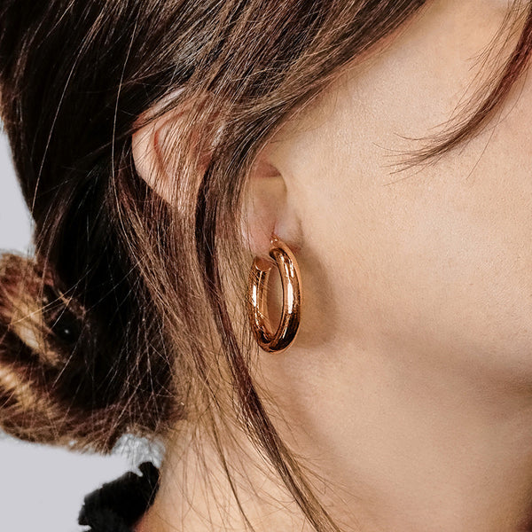 The Ninth Ave Hoop in Sterling Silver