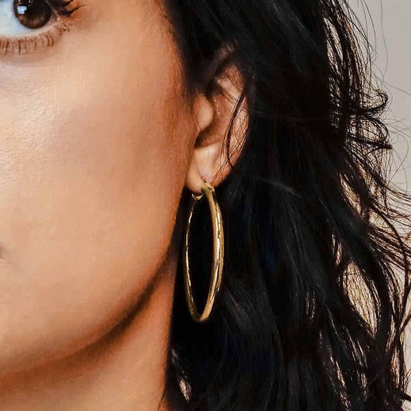 The Ninth Ave Hoop in Sterling Silver