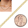 Bulk / Spooled Round Semi-Solid Rolo Chain in 14K Yellow Gold (2.50 mm - 8.00 mm)