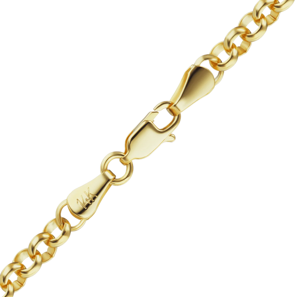 Herald Sq. Semi-Solid Rolo Necklace in 14K Yellow Gold