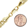 Herald Sq. Semi-Solid Rolo Anklet in 14K Yellow Gold