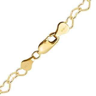 Finished Classic Heart Anklet in 14K Gold-Filled