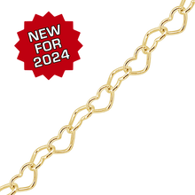 Load image into Gallery viewer, Bulk / Spooled Classic Heart Chain in 14K Gold-Filled (2.80 mm - 3.50 mm)
