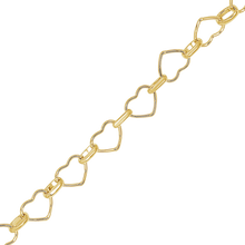 Load image into Gallery viewer, Bulk / Spooled Alternating Heart Chain in 14K Gold-Filled (7.60 mm)
