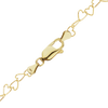 Finished Tall Heart Bracelet in 14K Yellow Gold