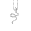 Snake Necklace in Sterling Silver (24 x 12 mm)