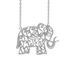 Elephant Necklace in Sterling Silver (15 x 19 mm)