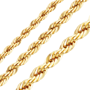 Bulk / Spooled Handmade Solid Rope Chain in 14K Gold-Filled (2.30 mm - 4.00 mm)