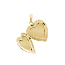Load image into Gallery viewer, ITI NYC Heart Locket with Diamonds in 14K Gold with Optional Engraving (13 mm - 15 mm)

