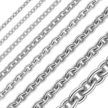 Load image into Gallery viewer, Bulk / Spooled Heavy Round Cable Chain in 14K &amp; 18K White Gold (0.70 mm - 3.00 mm)
