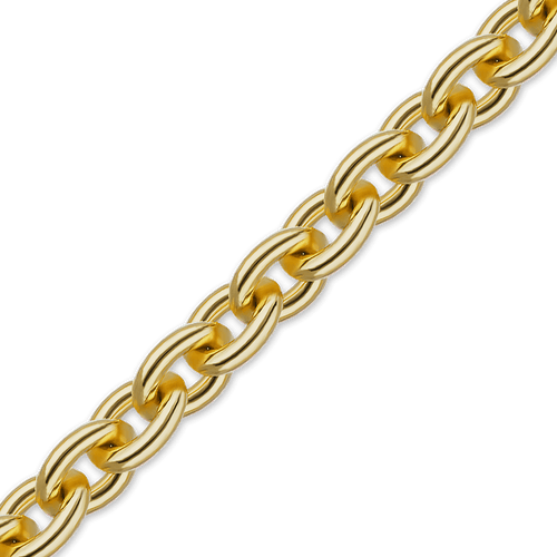 Bulk / Spooled Heavy Round Cable Chain in 14K & 18K Yellow Gold (0.70 mm - 4.30 mm)