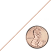 Bulk / Spooled Heavy Round Cable Chain in 14K & 18K Rose Gold (0.70 mm - 3.00 mm)