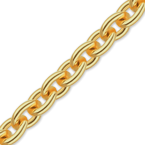 Bulk / Spooled Heavy Round Cable Chain in 14K Gold-Filled (1.00 mm - 6.50 mm)