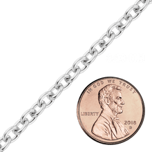 Load image into Gallery viewer, Bulk / Spooled Heavy Round Cable Chain in Sterling Silver (0.80 mm - 8.50 mm)
