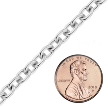 Load image into Gallery viewer, Bulk / Spooled Heavy Round Cable Chain in Sterling Silver (0.80 mm - 8.50 mm)
