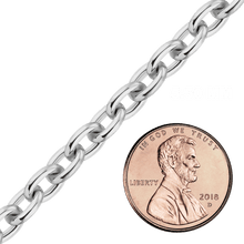 Load image into Gallery viewer, Bulk / Spooled Heavy Round Cable Chain in Sterling Silver (0.80 mm - 8.50 mm)
