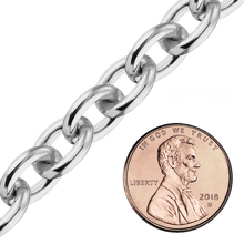 Load image into Gallery viewer, Bulk / Spooled Heavy Round Cable Chain in Sterling Silver (0.80 mm - 8.50 mm)
