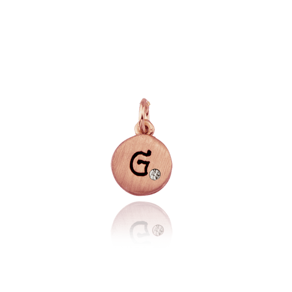 ITI NYC Initial Pendants with Black Enamel in Sterling Silver (11mm) (100% Polished with Bail - Includes CZ)