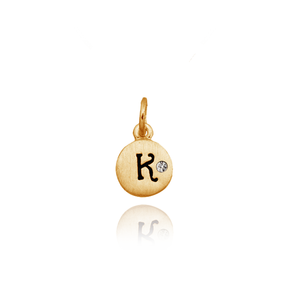 ITI NYC Initial Pendants with Black Enamel in Sterling Silver (11mm) (100% Polished with Bail - Includes CZ)