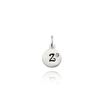 ITI NYC Initial Pendants with Black Enamel in Sterling Silver (11mm) (100% Polished with Bail - Includes CZ)