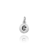 ITI NYC Initial Pendants with Black Enamel in 14K Gold (11mm) (100% Polished with Bail)