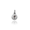 ITI NYC Initial Pendants with Black Enamel in 14K Gold (11mm) (100% Polished with Bail)