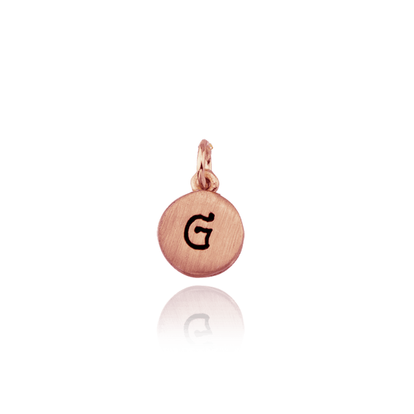 ITI NYC Initial Pendants with Black Enamel in Sterling Silver (11mm) (100% Polished with Bail)