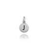ITI NYC Initial Pendants with Black Enamel in 14K Gold (11mm) (100% Polished with Bail)