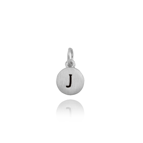 ITI NYC Initial Pendants with Black Enamel in 14K Gold (11mm) (100% Polished with Bail)