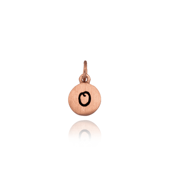 ITI NYC Initial Pendants with Black Enamel in Sterling Silver (11mm) (100% Polished with Bail)