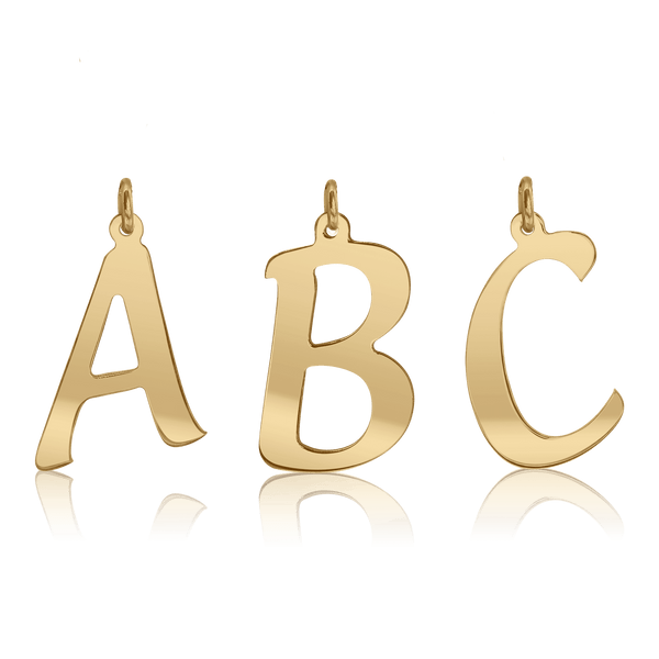 ITI NYC Diamond Girl Bold in 14K Gold (25mm) (100% Polished with Bail)