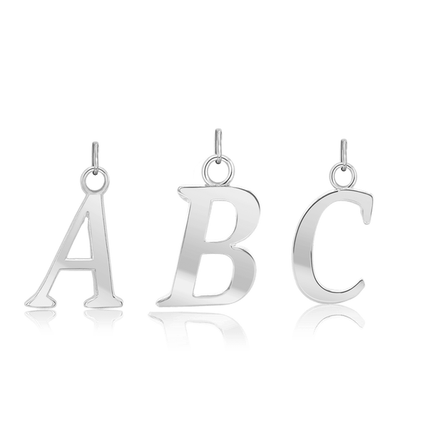 ITI NYC Capitolina Extra Bold Italic in Sterling Silver (13mm) (100% Polished with Bail)