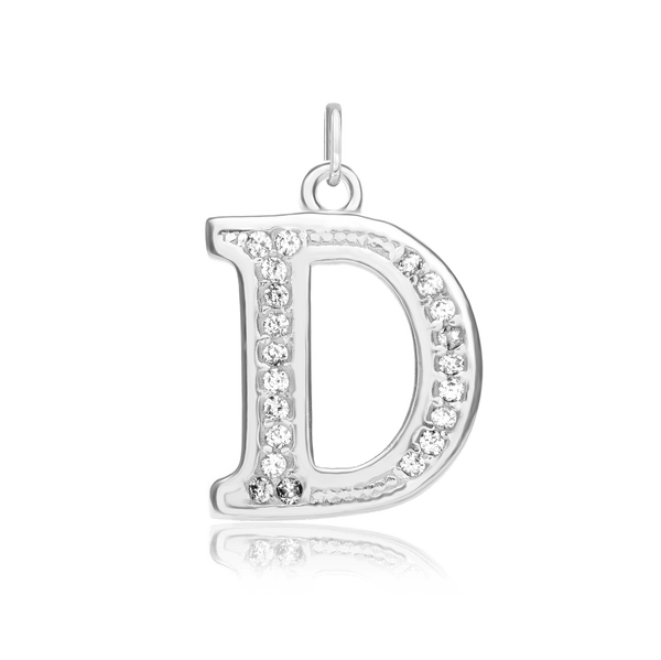 ITI NYC Pro Caption in Sterling Silver (16mm) (100% Polished with Bail - Includes CZs)