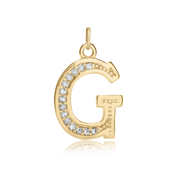 ITI NYC Pro Caption in Sterling Silver (16mm) (100% Polished with Bail - Includes CZs)