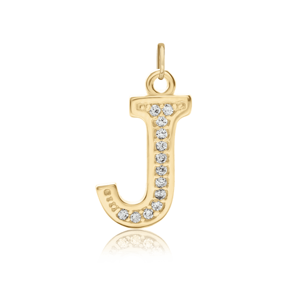 ITI NYC Pro Caption in Sterling Silver (16mm) (100% Polished with Bail - Includes CZs)