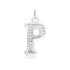 ITI NYC Pro Caption in Sterling Silver (16mm) (100% Polished with Bail - Includes CZs)
