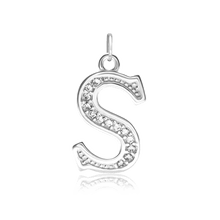 Load image into Gallery viewer, ITI NYC Pro Caption in Sterling Silver (16mm) (100% Polished with Bail - Includes CZs)
