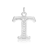 ITI NYC Pro Caption in Sterling Silver (16mm) (100% Polished with Bail - Includes CZs)